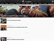 Tablet Screenshot of elcolombiano.com